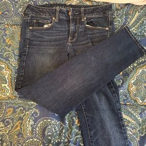 American Eagle Outfitters Women's Deep Indigo Skinny Jeans